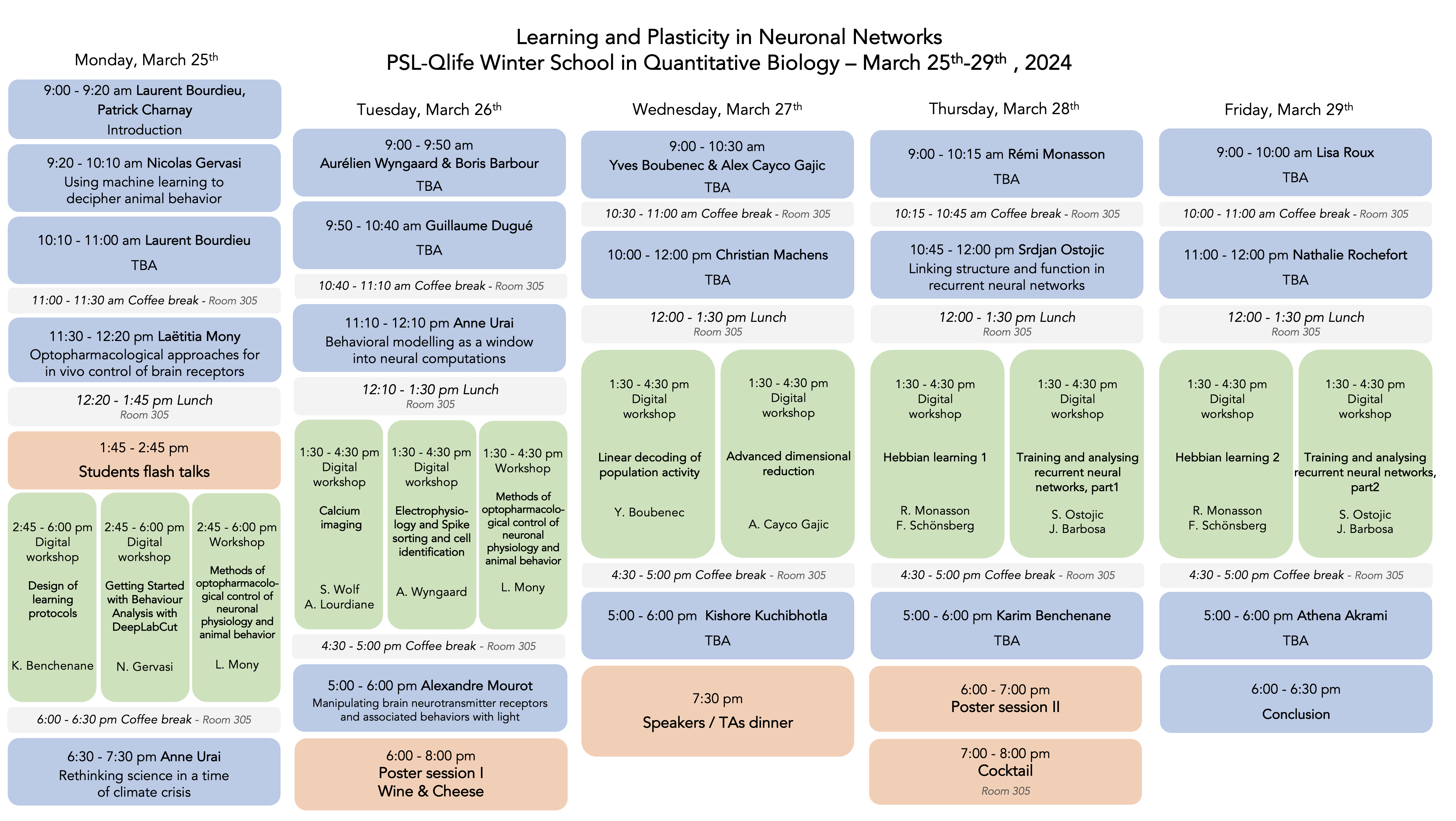 Program "Learning and Plasticity in Neuronal Networks"